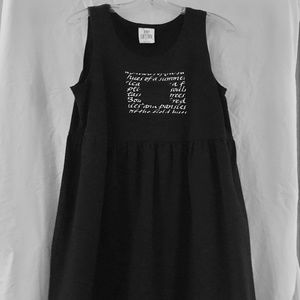 Hot Cotton Black Jumper Dress